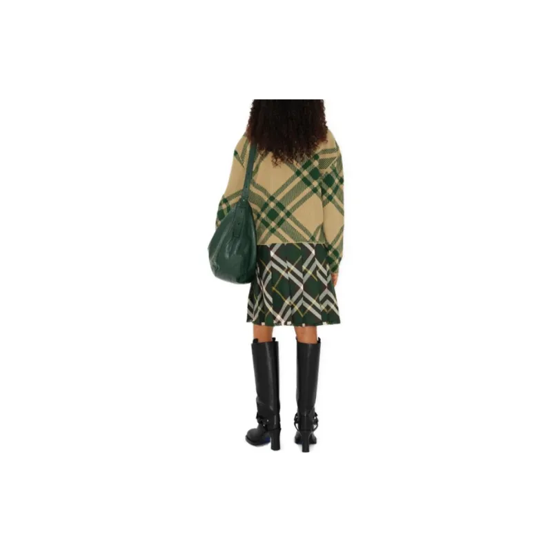 Burberry Check pattern Wool blend Cardigan-3