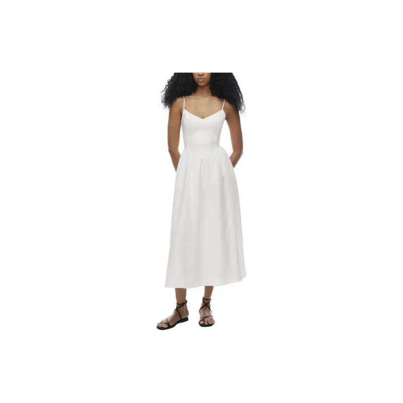ARITZIA Wilfred Influence Linen Maxi Dress Slip Dresses Women's WHITE/White-2