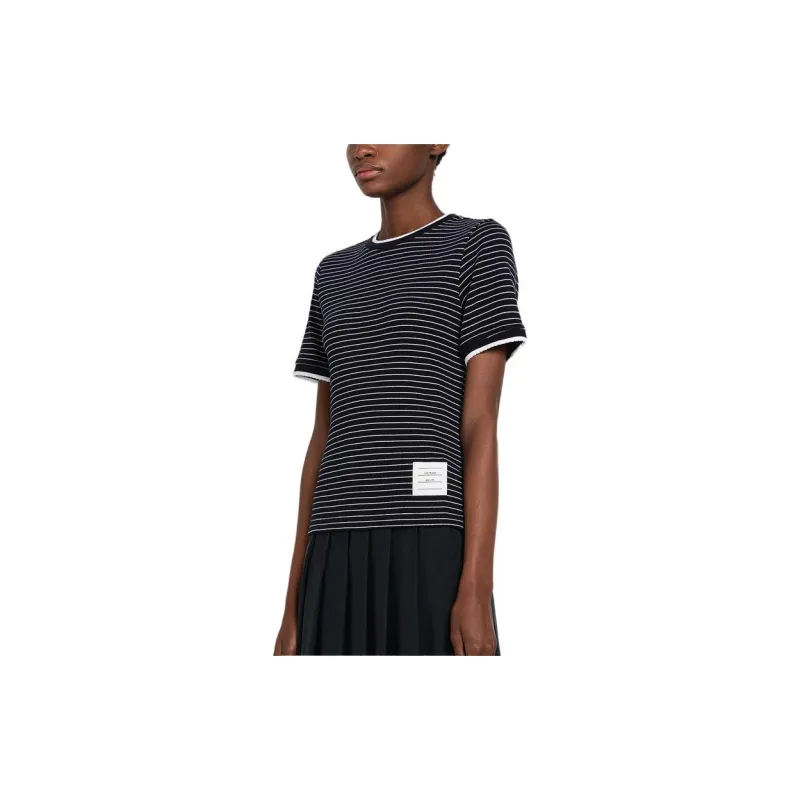 THOM BROWNE T Shirts Women's Navy-3