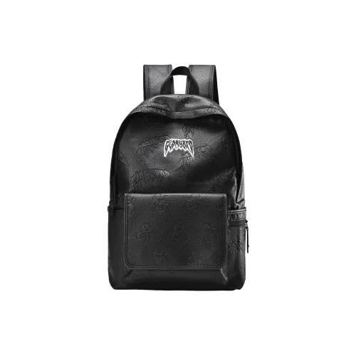 GLORY&CO PVC Backpack Travel Bag Laptop Bag Regular Men's Black