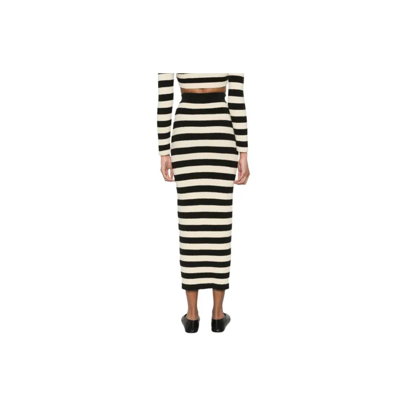 NANUSHKA Nima Striped Terry-cloth Skirt-2