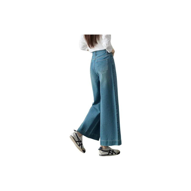 Mo Han Yi Mei Jeans Women's Vintage Blue-2