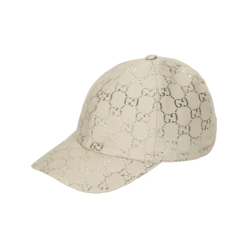 GUCCI Gg Lame Baseball Hat-0