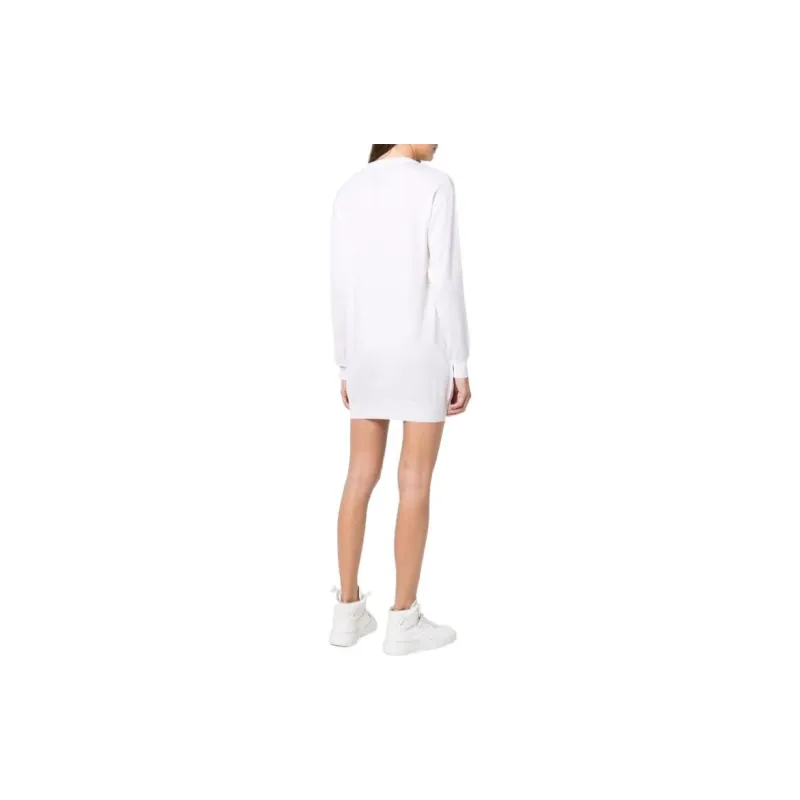 MOSCHINO Long-Sleeved Dresses Women's White-2