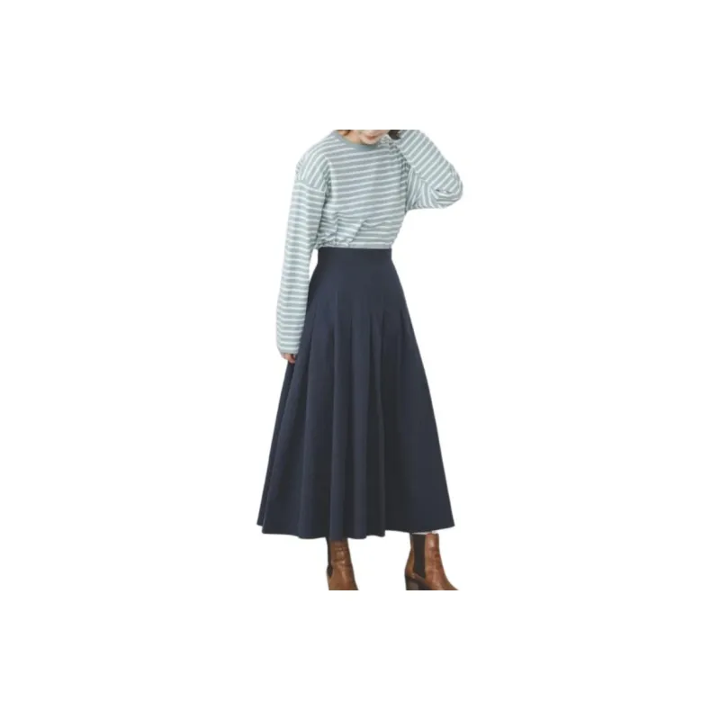 Beams Casual Long Skirt Women's-13