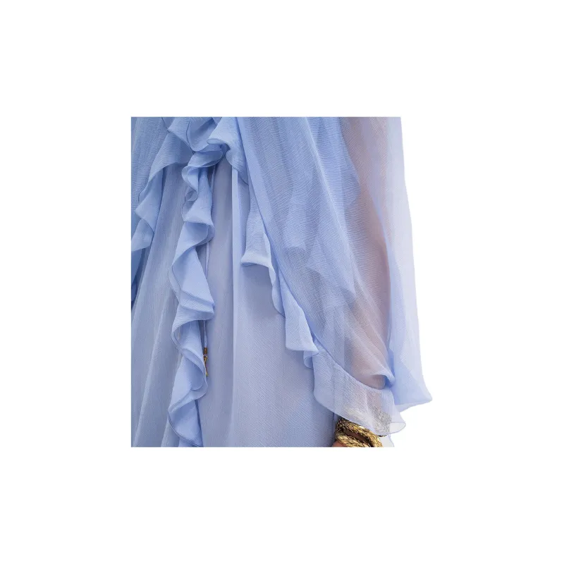 Chloé Muslin Cape Maxi Dress-5