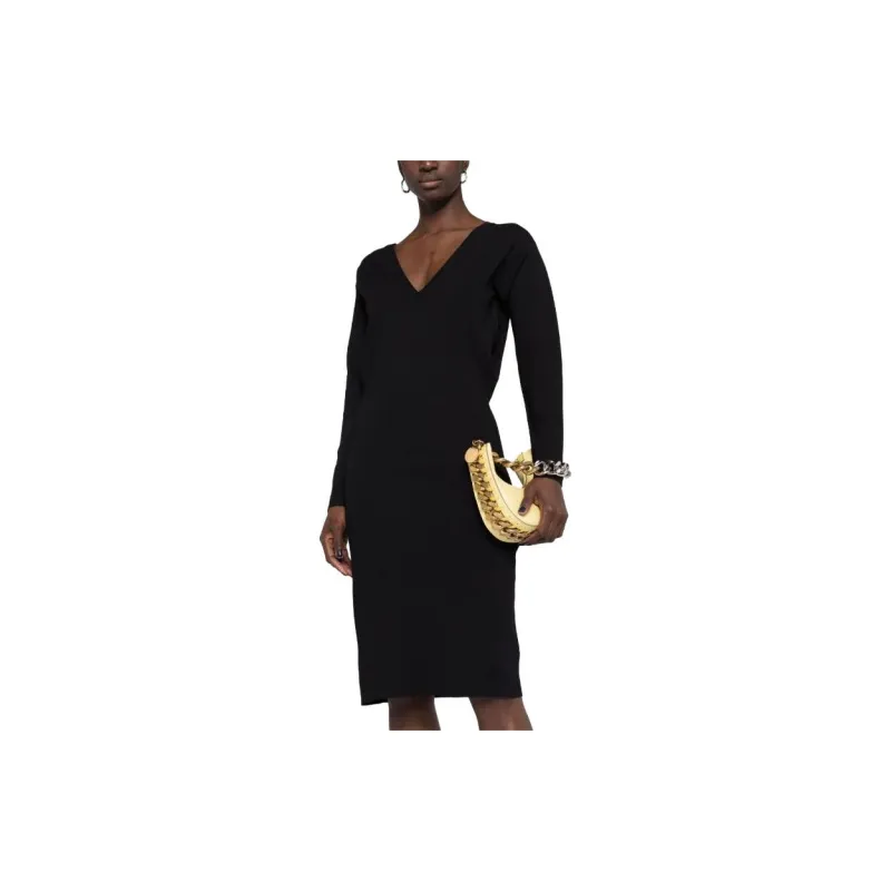 Stella McCartney Long Sleeved V Neck Knitted Dress-2