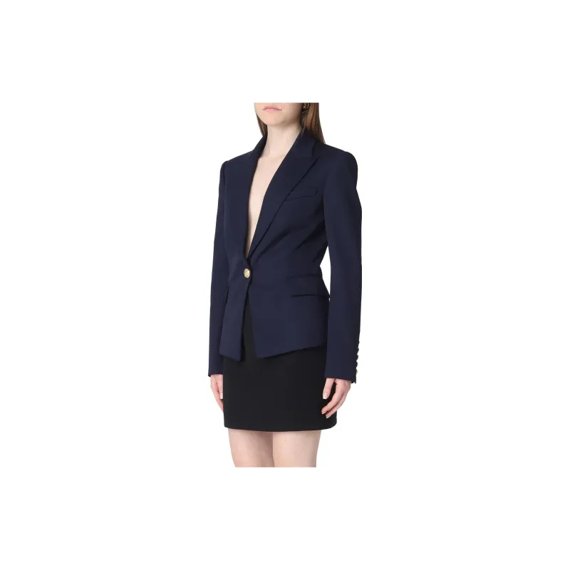 BALMAIN Jackets & Coats Women's Marine Blue-3