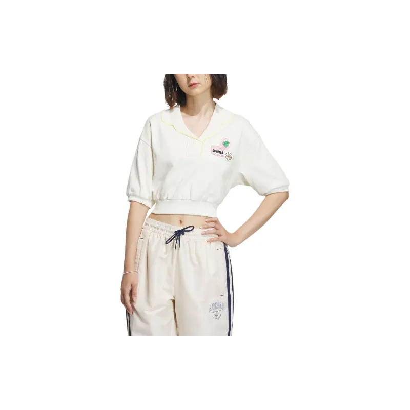 Adidas Originals HOLIDAY PLAY POLO SHIRT Polo Shirt Women's Ivory-1