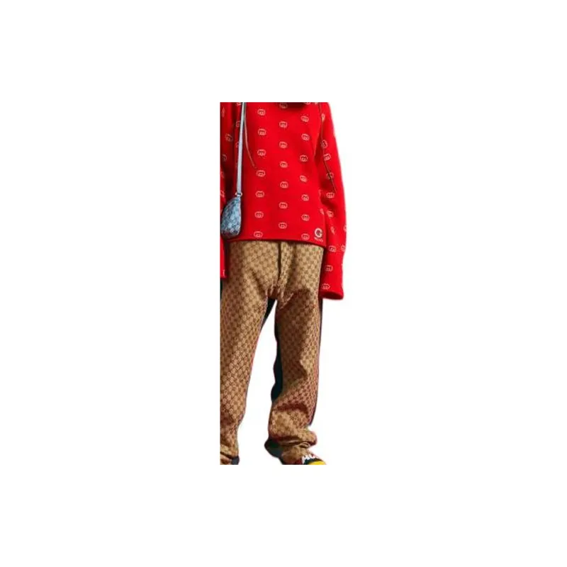 PALACE X GUCCI Wool Knit Strawberry With Studs And Crochet Detail Hoodie-3