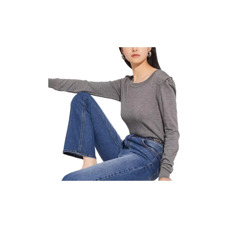 MindBridge Knitwear Women's Gray-4