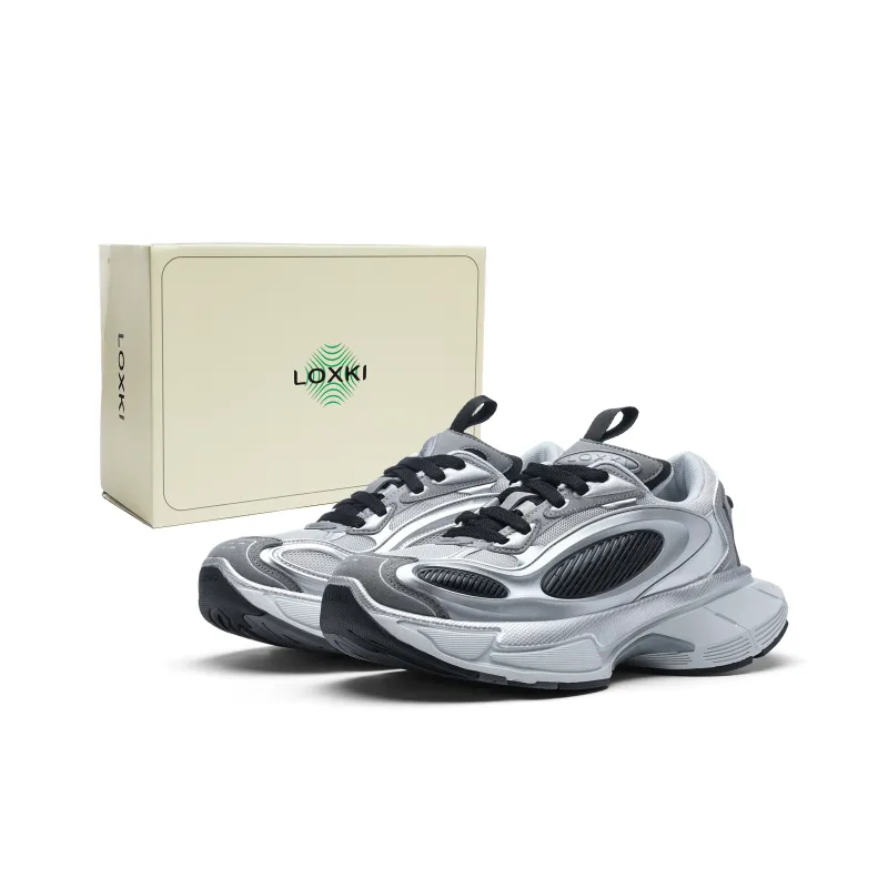 LOXKI SpaceCraft Spaceship Running Shoes Low Top Chunky Sneakers Unisex-1
