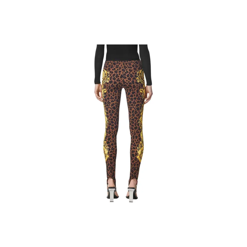 VERSACE Barocco Printed Elasticated Straps Leggings-3