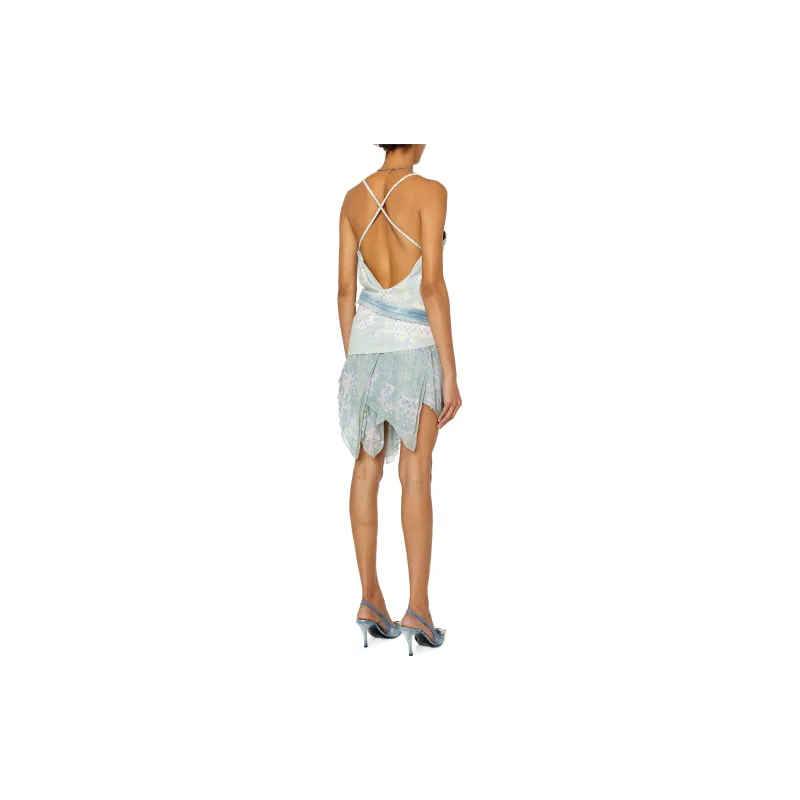 DIESEL Sleeveless Dresses Women's Light Blue-2