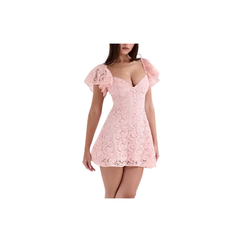 HOUSE OF CB Verity Short-Sleeved Dresses Women's PINK/Pink-4
