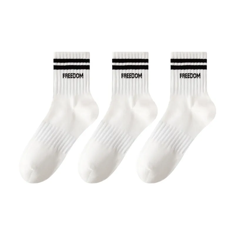 MIIOW Trend Party Series Mid Calf Socks Unisex 3 Pack-11