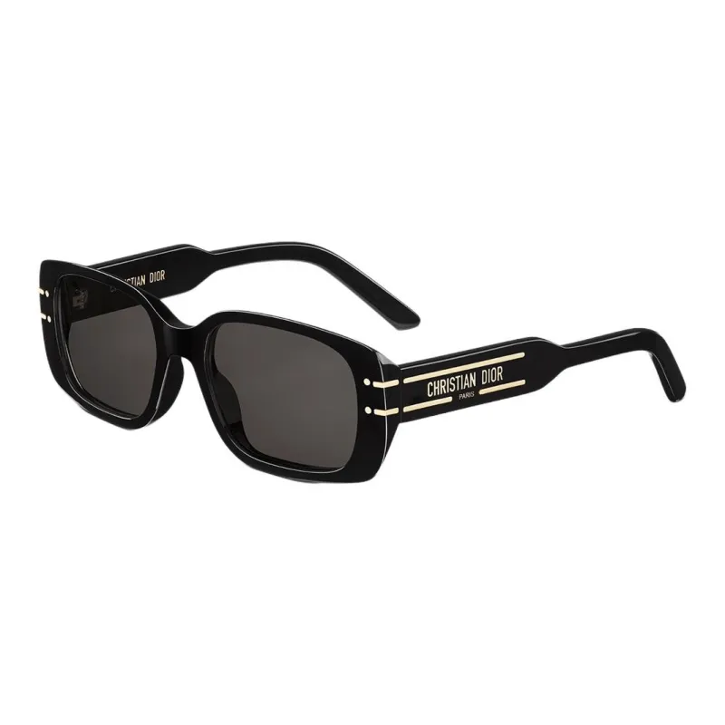 DIOR Acetate Metal Rectangular Sunglasses Women's Black-0