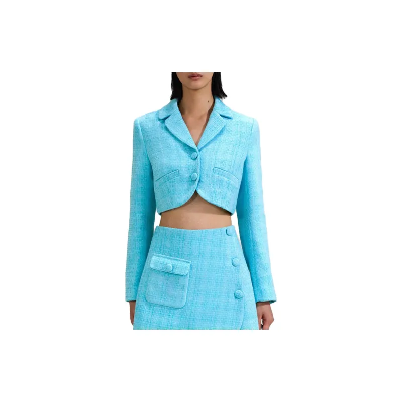 Self portrait Jackets Women's Azure Blue-2