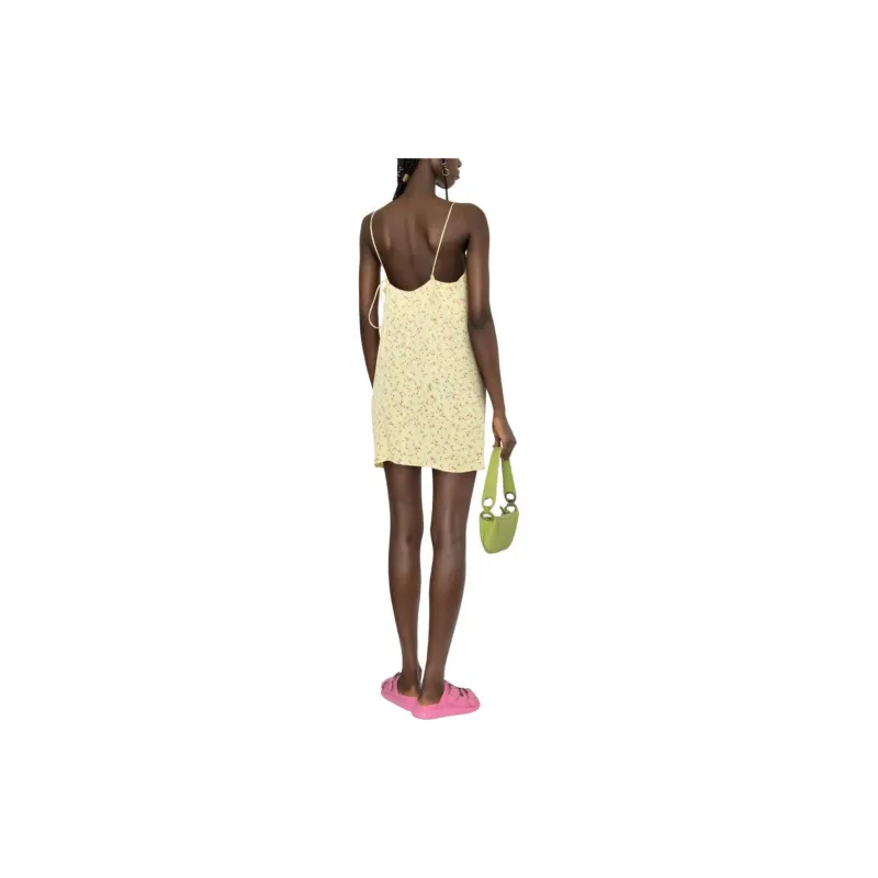 Rotate Slip Dresses Women's Yellow-2