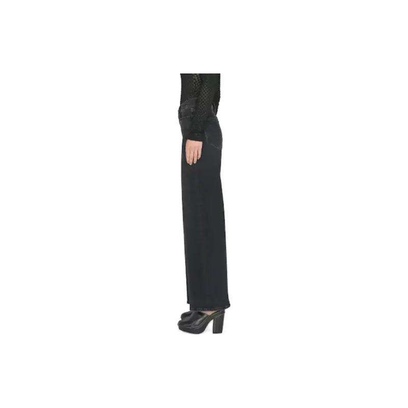 FRAME Logo Patch Straight Leg Jeans-4