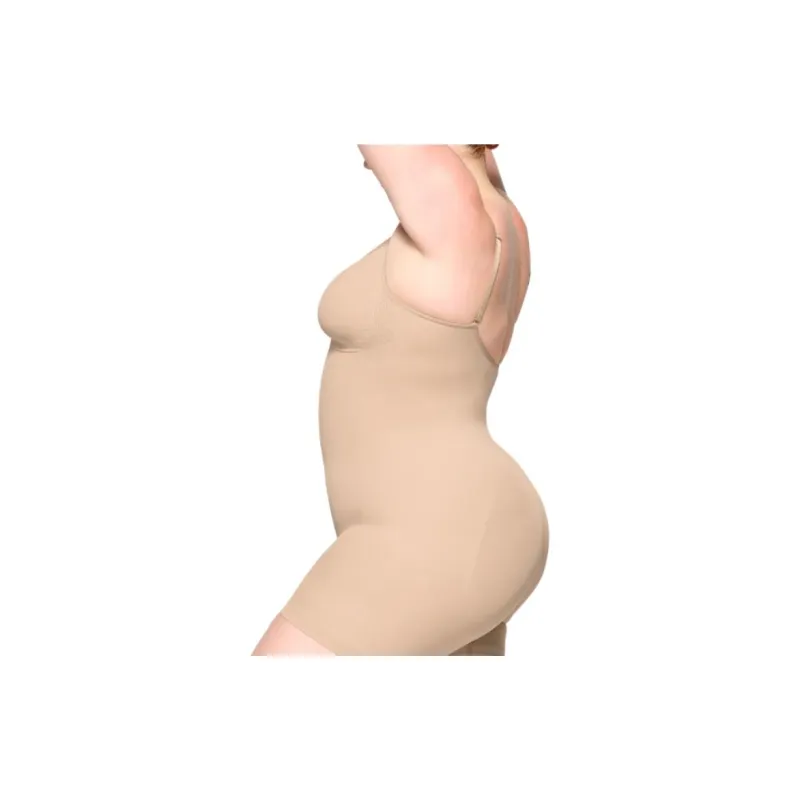 SKIMS SEAMLESS SCULPT MID THIGH BODYSUIT Bodysuits Women's Mica Color/MICA-1