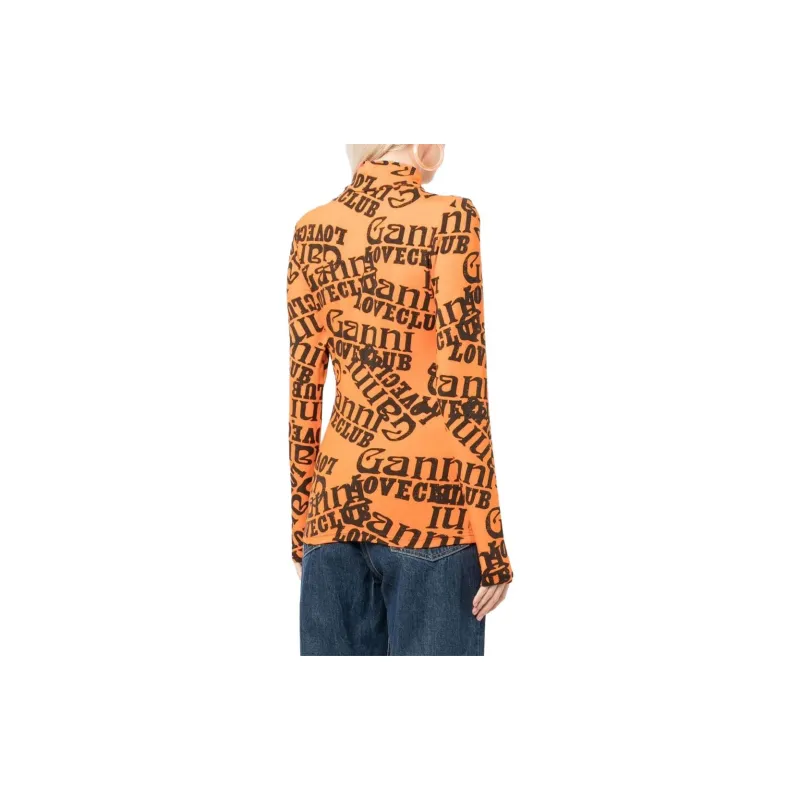 GANNI T-Shirts Women's Orange-2
