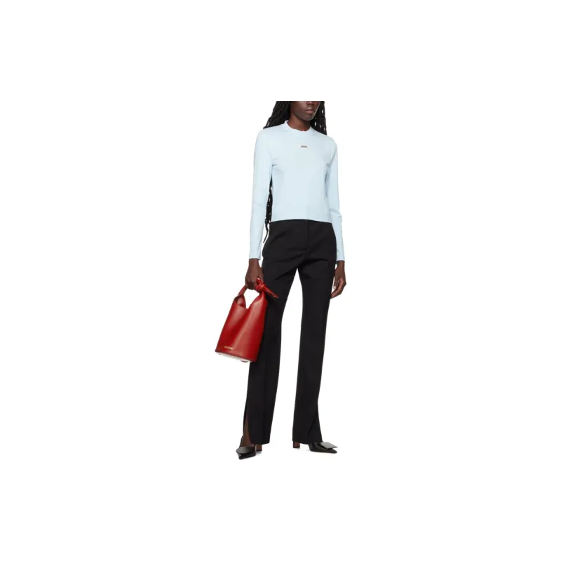 Jacquemus Le T Shirt Gros Grain 'Light Blue'-4