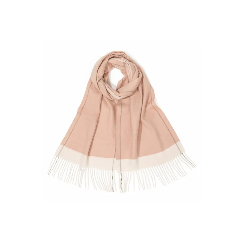 Shanghai Story 100% Cashmere Knit Scarves Women's Camel White Gift Box Set-4