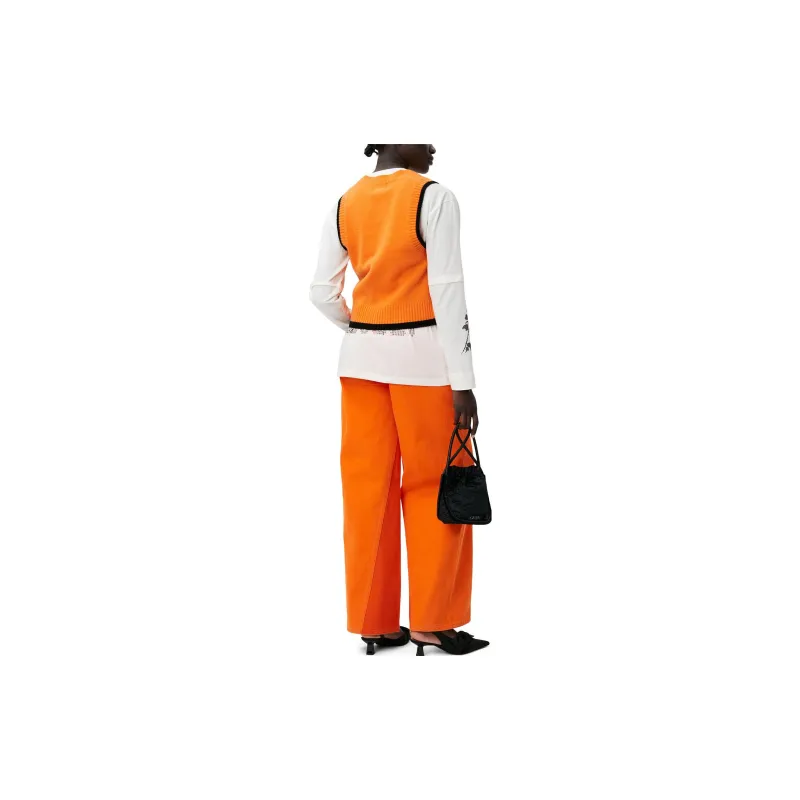 GANNI O Neck Vest 'Orange'-5