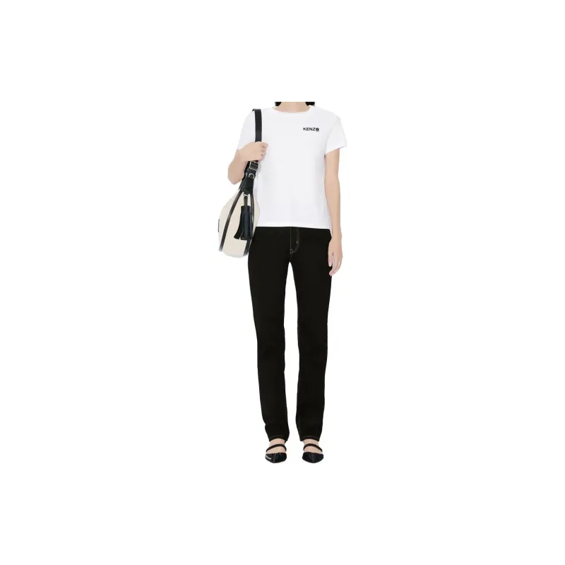 KENZO Logo Printed Crewneck T Shirt-7