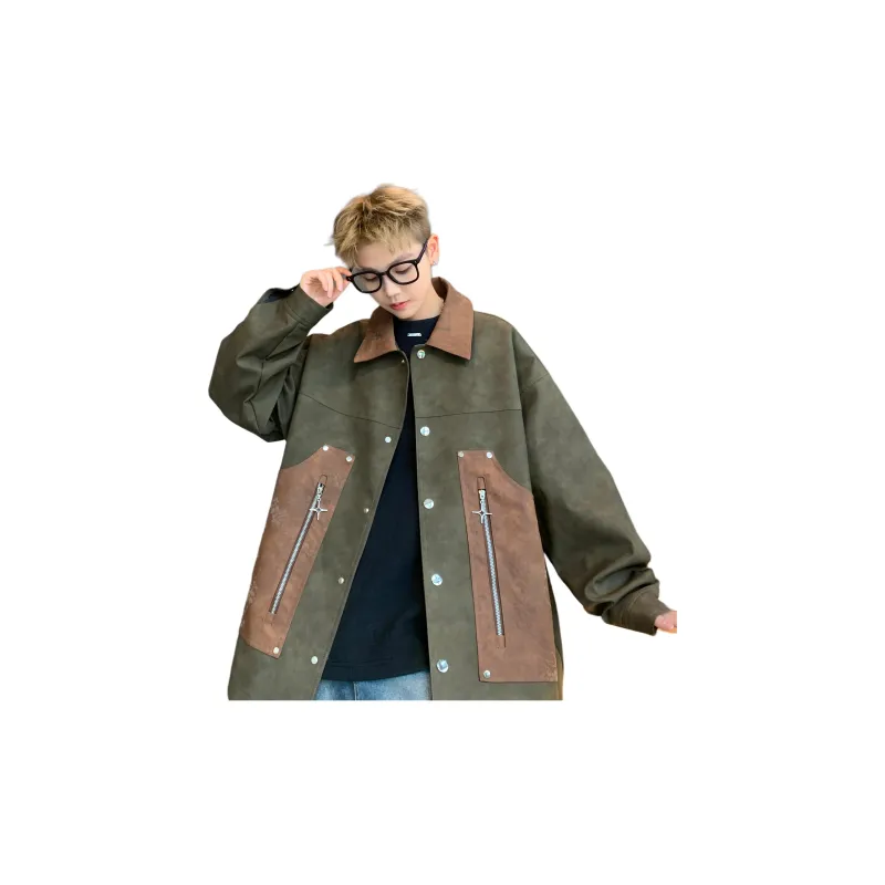 FONDLOOK Leather Jackets Unisex-6