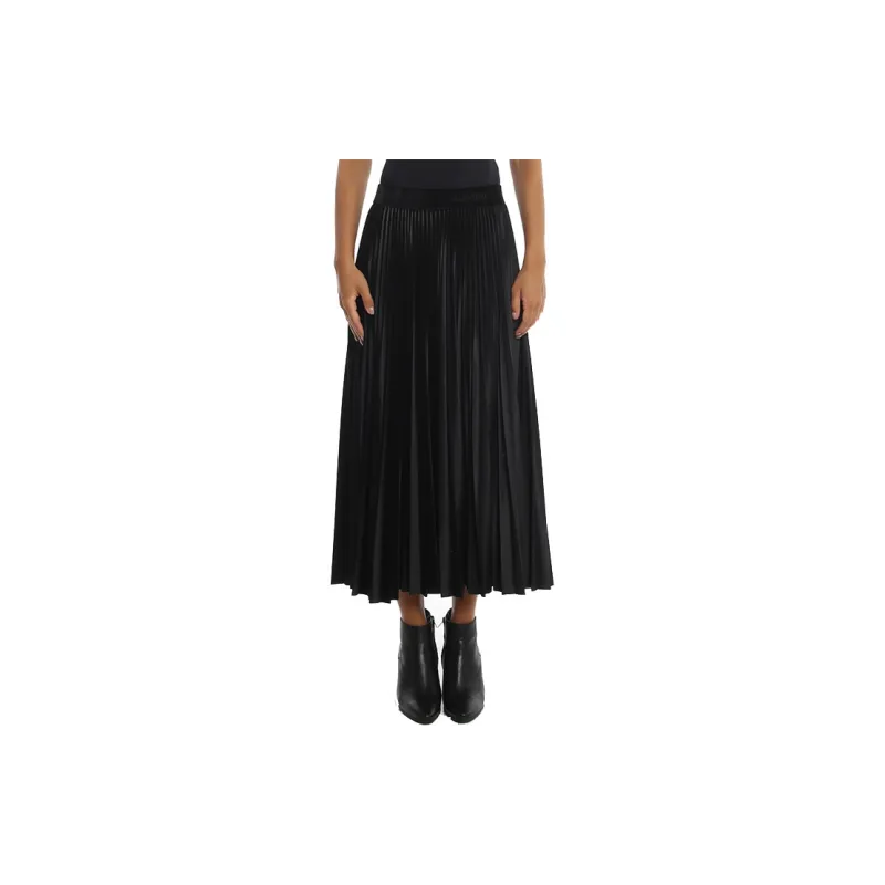 Valentino Casual Long Skirts Women's Black-1