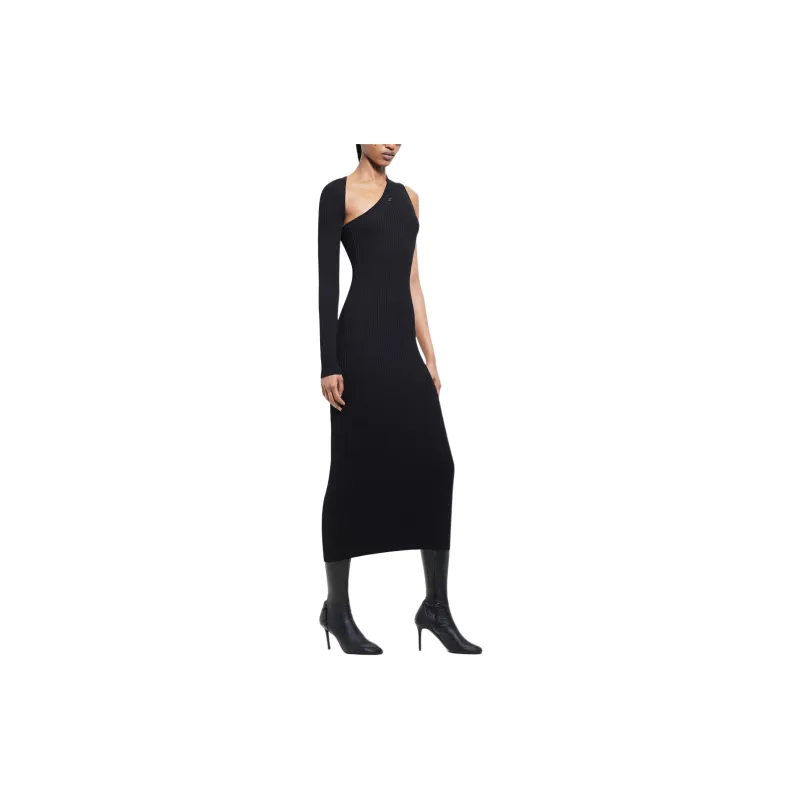 COURREGES Ribbed knit Maxi Dress-3