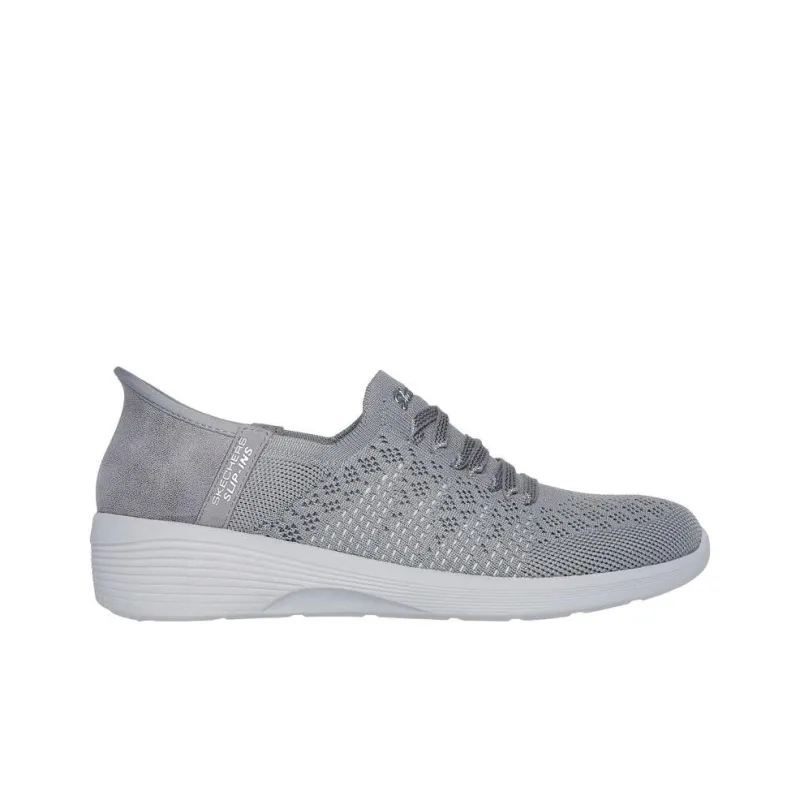 Skechers Arya Anti Slip Wear Resistant Low Top Casual Shoes Women's Gray-1