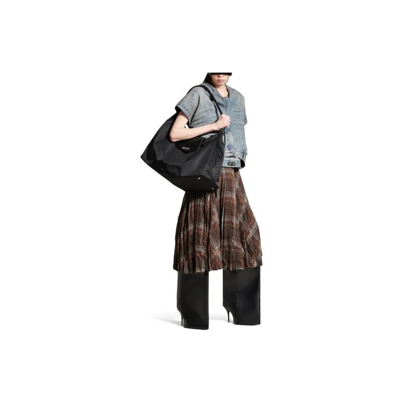 Balenciaga Pleated Crease effect Midi Skirt-3