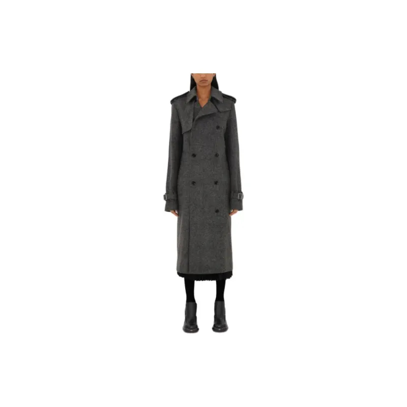 Burberry Trench Coat Women's Gray-2