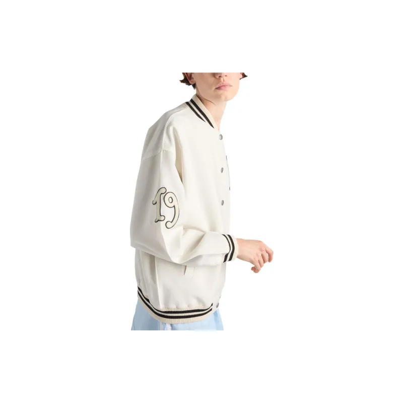 PRADA Letter patch Appliqué Bomber Jacket-3