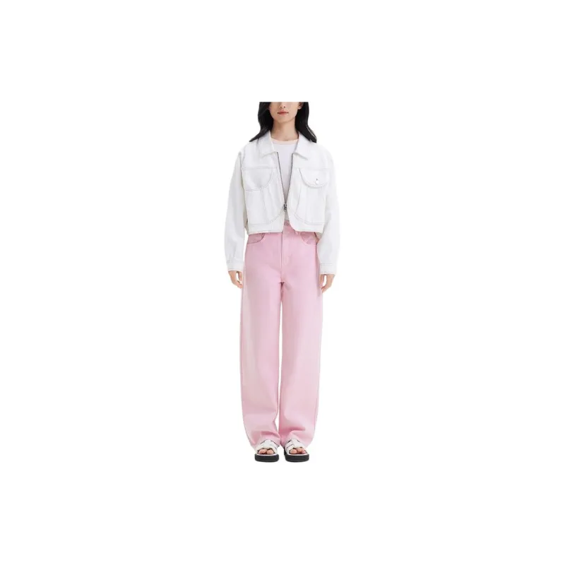 FRAME Long Barrel High-rise Wide-leg Jeans-1