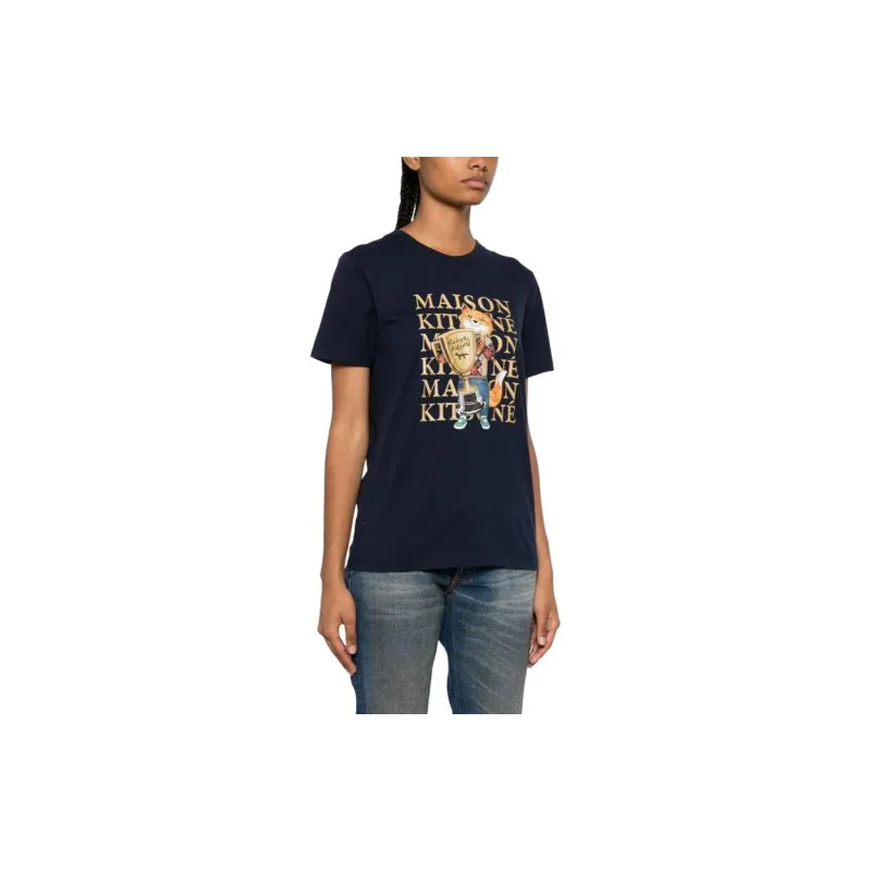 Maison Kitsune Fox Champion Crewneck T Shirt-3