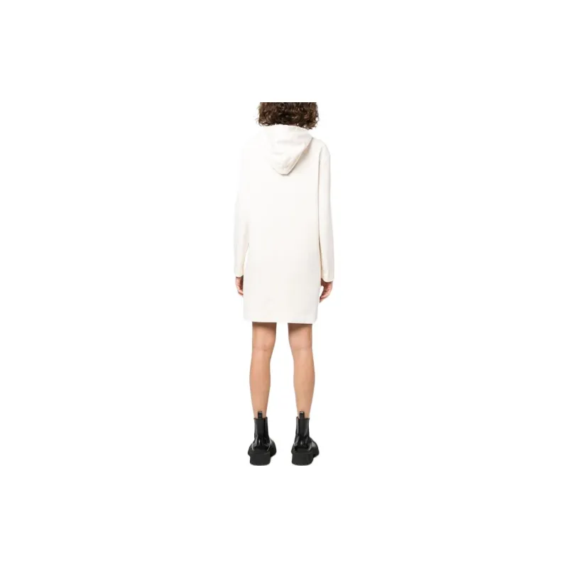 LOVE MOSCHINO Logo print Hooded Dress-2