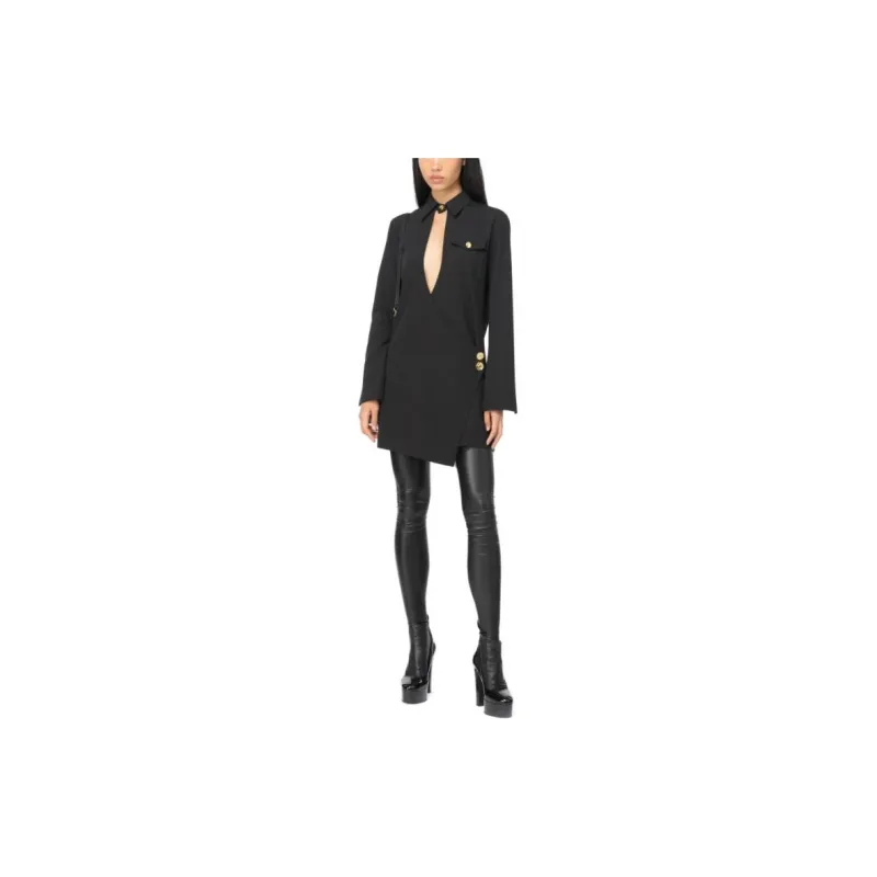 PINKO Long Sleeved Dresses Women's Black-2