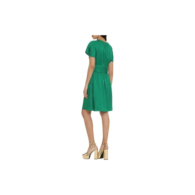 MOSCHINO Short-Sleeved Dresses Women's Green-3