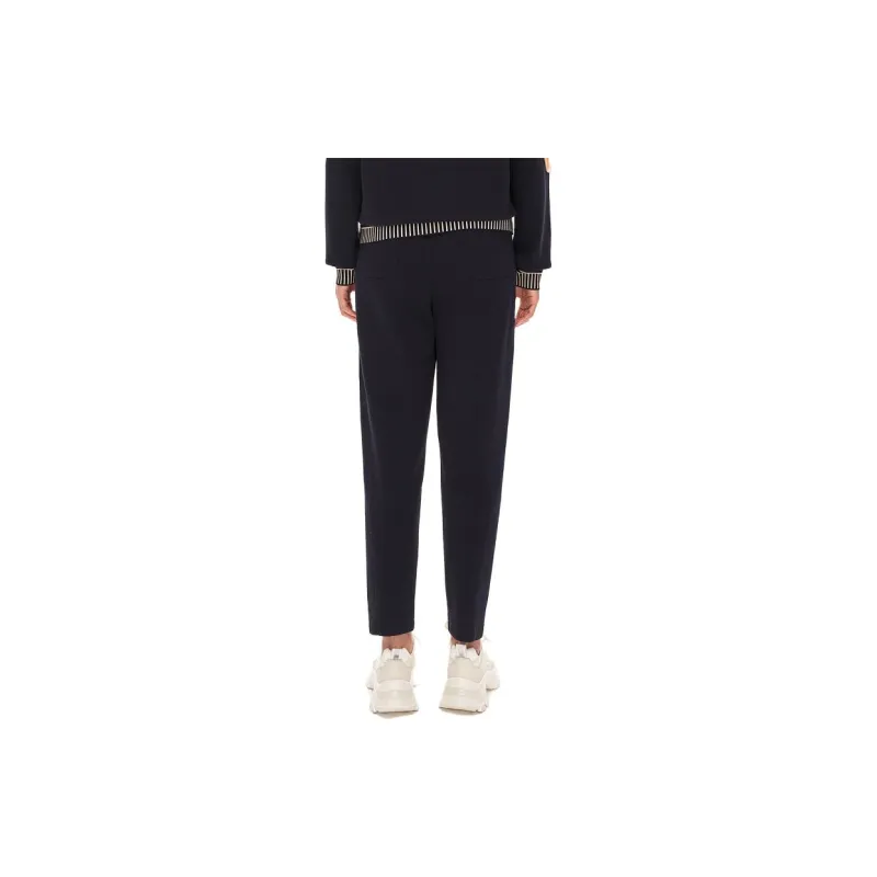 XII BASKET Casual Pants Women's Navy Blue-3