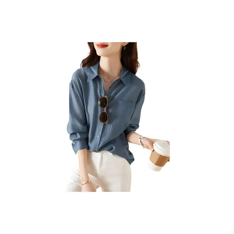 Mo Han Yi Mei Shirt Women's Blue-1