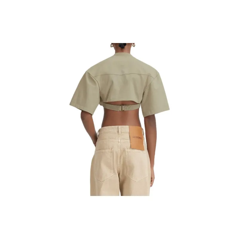 Jacquemus Le T Shirt Bahia Court 'Light Khaki'-1