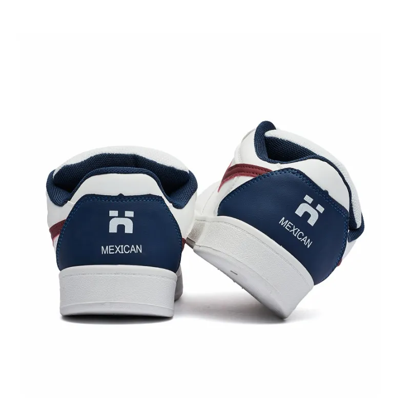 MEXICAN Abrasion Resistant Low Top Skateboard Shoes Women's White-9