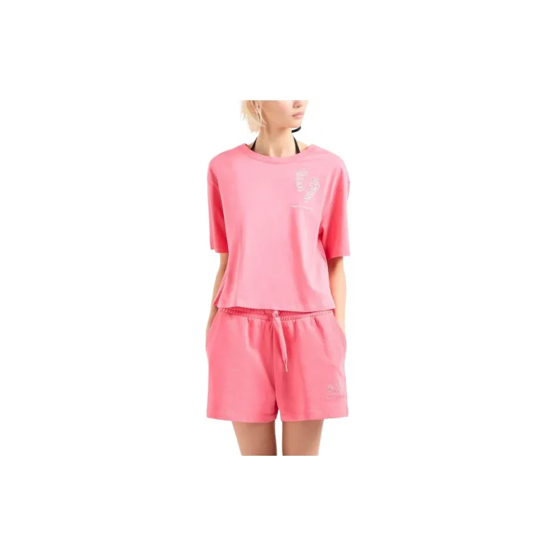 ARMANI EXCHANGE SS24 T Shirt Women's Pink-3