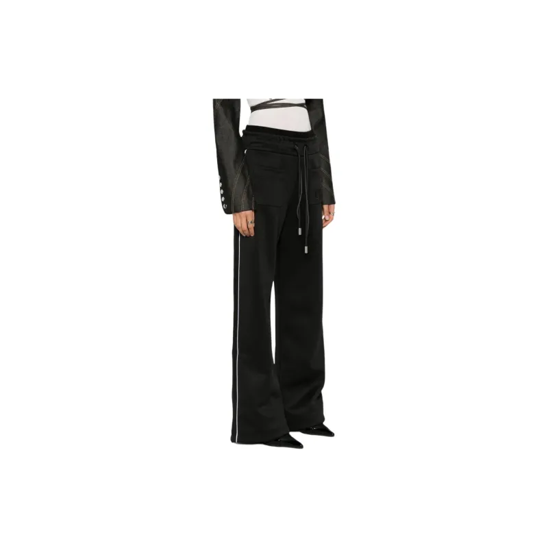 OFF WHITE Logo Embroidered Drawstring Pants-3