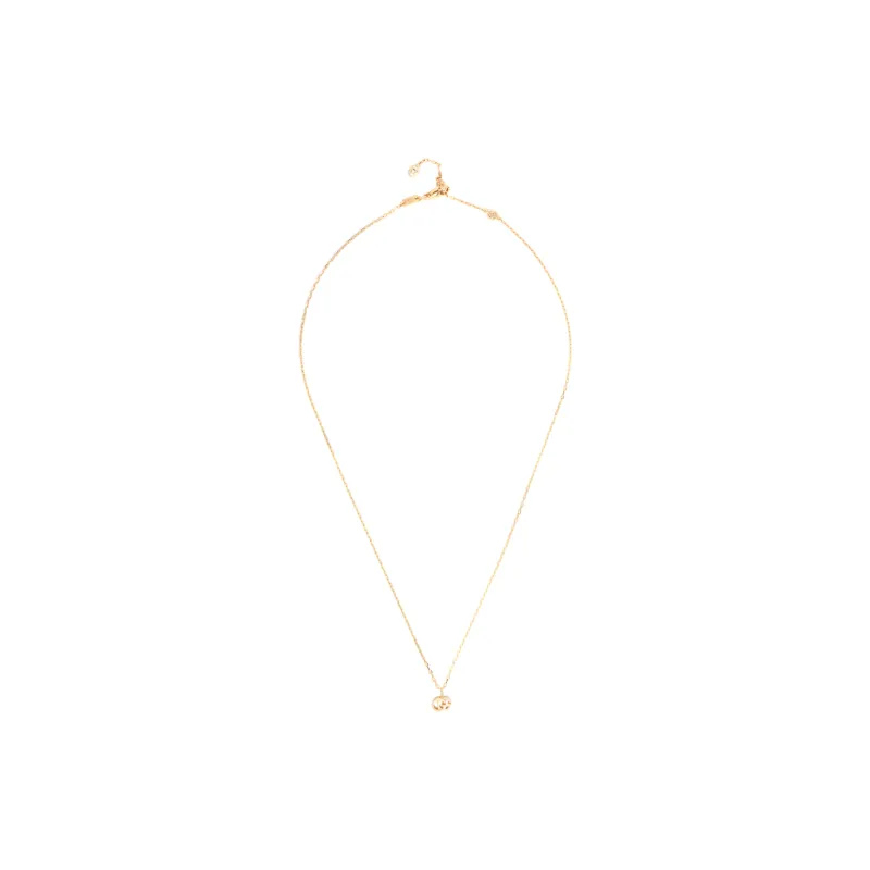 GUCCI 18K Gold Running Necklace Women's-2