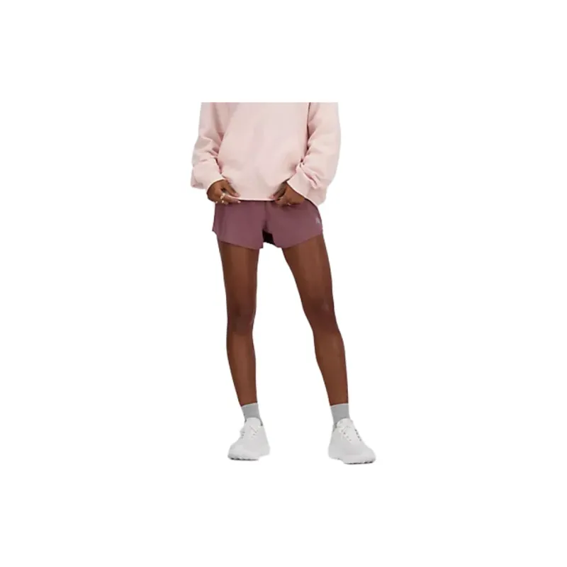 New Balance SS24 Casual Shorts Women's Rose Red-2